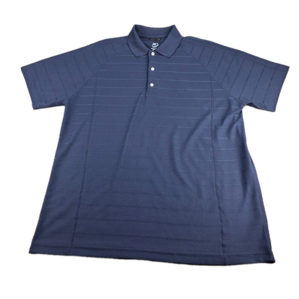 Zero Restriction Tour Series Polo Shirt Men's Sz XL Navy Blue Golf Performance